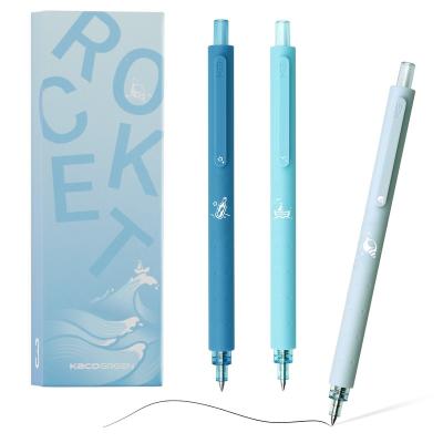 China Normal KACO ROCKET Sea2 Retractable Gel Ink Pens Set 0.5mm Fine Point, Black Ink, 3 Pieces for sale