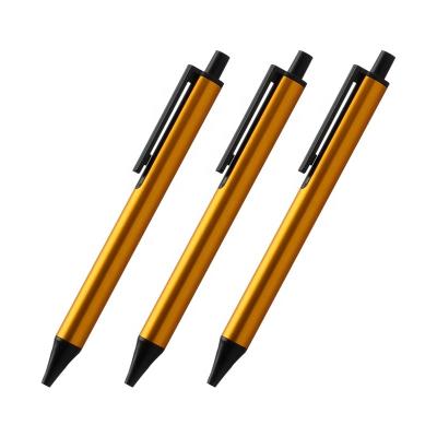 China Normal KACO TUBE Orange Color Retractable Gel Ink Pens 0.5mm Fine Point Orange Barrel with Black Ink for sale