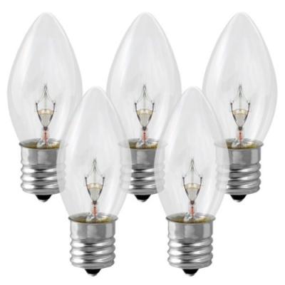 China Replacement Light Bulb HQ C9 Intermediate Bulb Base E17 7W For Outdoor Led Bulb Garden Christmas String Light Replacement Decoration for sale