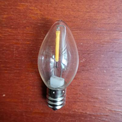 China LED Replacement Bulb HQ Led C7 Filament Replacement E12 Bulb Base For Decoration Candle Garden Christmas Led String Light Indoor Outdoor for sale