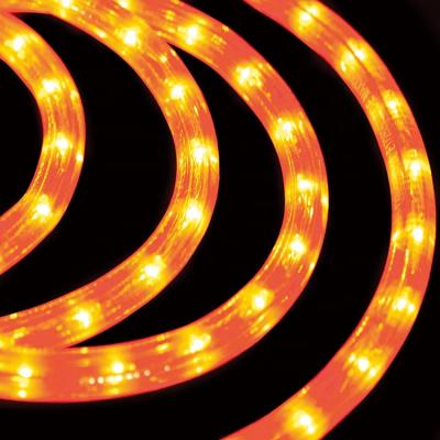 China Connect Led Butt Rope Halloween Outdoor Decoration Decorative Orange Tube Rope Light Led High Brightness Garden String Rope Light Led for sale