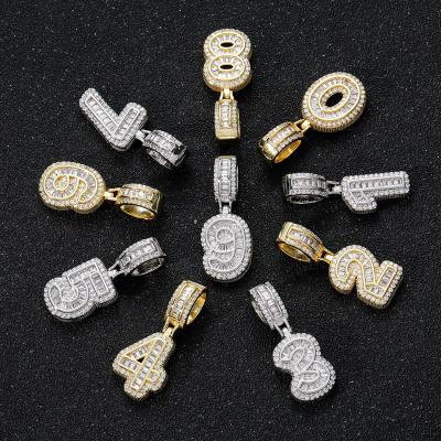 China Hiphop Splicing Candy Cane Can Customize Hiphop Digital Hip Hop Set Copper Zirconia DIY Hip Hop Fashion Brand Pendant Creative Necklace for sale