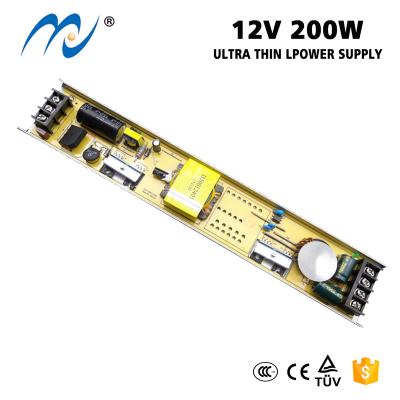 China MLD-200-12LB Ultra Slim Ultra Thin Light Box Changing 12v Power Supply Led Driver 200w for sale