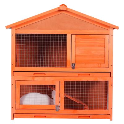 China Sturdy And Breathable Wooden Pet House Inside And Outside Pet Cages And Huts Breathable Design for sale