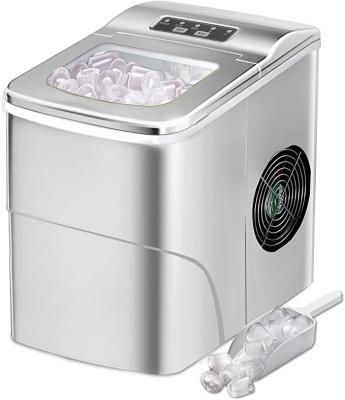 China Counter Top Ice Maker Ice Maker, Compact Automatic Ice Maker, Portable Ice Cube Maker with Scoop and Basket for sale