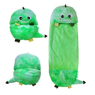 China Envelope Type Dinosaur Shape Sleeping Bags For Winter Outdoor Camping Sleeping Bag for sale