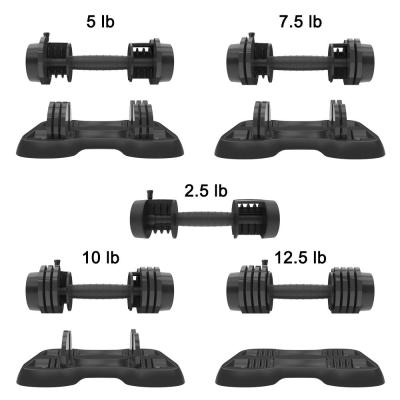 China Non Slip New Design Pair 12.5 Lb Slip Tech Adjustable Dumbbell for sale