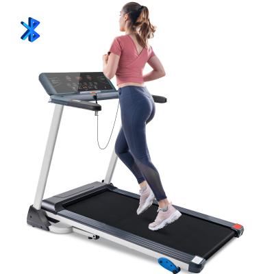 China Portable Folding Electric Motorized Treadmill Running Machine With Wireless Connection, Speakers And Incline for sale