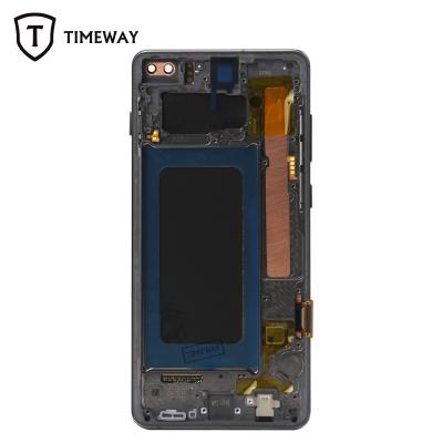 China New Original Replacement For Samsung Galaxy S10+ LCD Display Touch Screen Digitizer Assembly For Samsung S10 Plus+Frame For Samsung S10+ LCD for sale