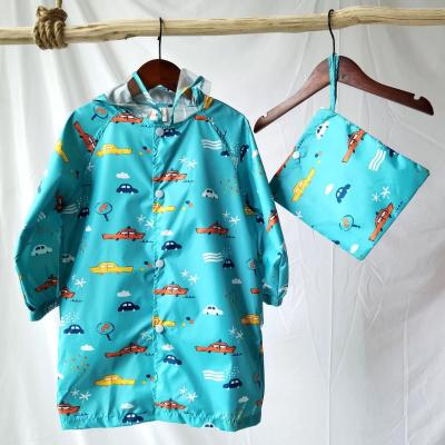 China 100% New 2021 Car Printing Raincoat Children Raining Poncho For Boys High Quality Raincoat With Hood For Students for sale