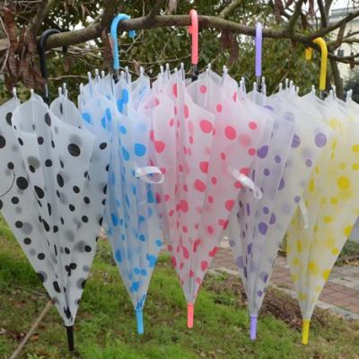 China All In 1 Cheap Frosted Wholesale Child Umbrella Wave Dot Umbrella Kids Umbrella For Girl for sale