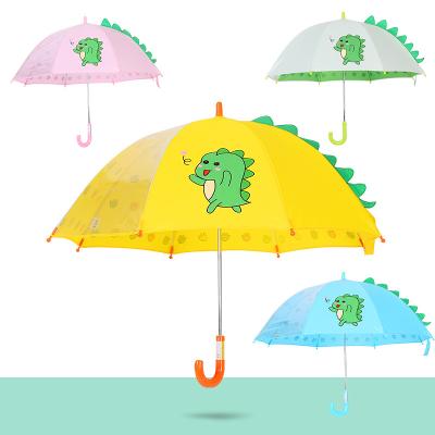 China Creative 3D Model Dinosaur Umbrellla Model Kids Straight Cartoon Umbrella Sunny And Rain Child Umbrella Parasol For Child for sale