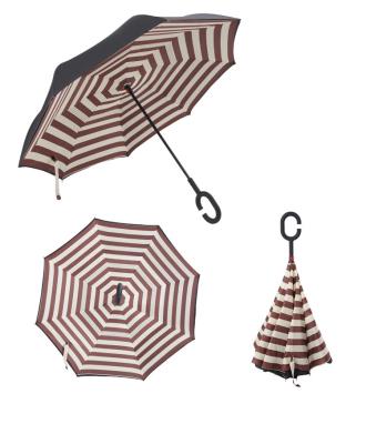 China All In 1 C Windproof Reverse Umbrella Double Layer Rainproof Inverted Umbrella For Car for sale