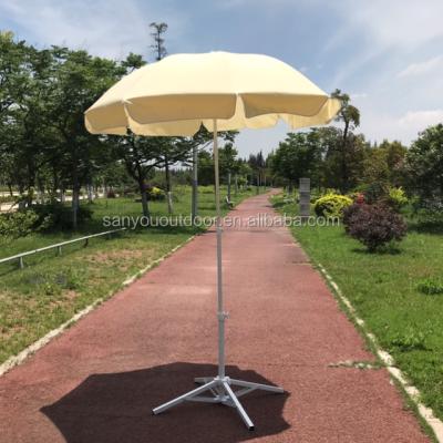 China Patio\Garden\Outdoor Cheap Advertising Parasol\Hotel\Beach Umbrella With Plastic Tilt Umbrella Outdoor Beach Umbrella Polyester for sale