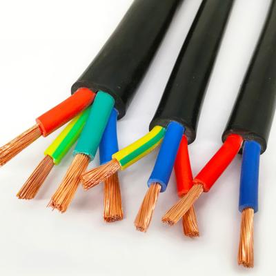 China 0.5mm pretos 2 PVC do cabo distribuidor de corrente da alta tensão do núcleo 500V isolou para a construção à venda