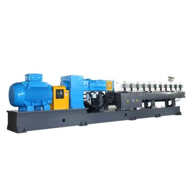 China Counter Rotating Twin Screw Extruder for Heat Sensitive Material Pellet Granules Pelletizing for sale