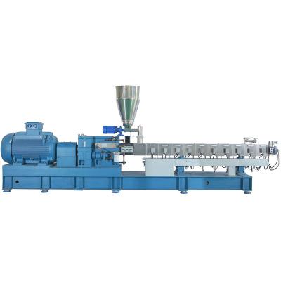 China Twin Screw Extruder Plastics Polymer Granules Compound Granulator Extruder for sale