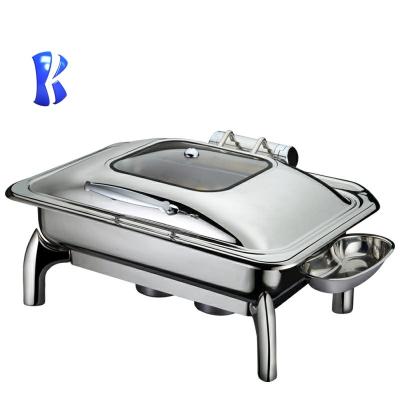 China Desgin OKEY Modern Hydraulic Restaurant Equipment Unique Stainless Steel Buffet Food Warmer Dishes For Supply for sale