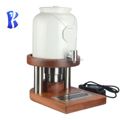 China Commercial Coffee Hot Chocolate Hotel Wooden Ceramic Buffet Pot Restaurant OKEY Tea Milk Supply Dispensers for sale