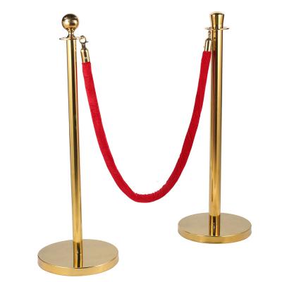 China Hotel Customized Crowd Control Aluminum Wire Pole Rope Queue Barrier Bracket For Line Control Bank Queue for sale