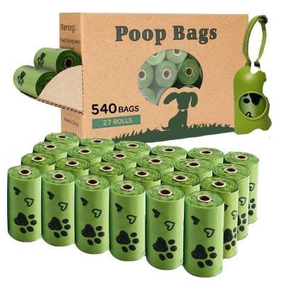 China Recycled Materials Dog Poop  Biodegradable  Dog Waste with Dispenser Thick Strong Leak proof Doggy Poop  dog waste bags for sale