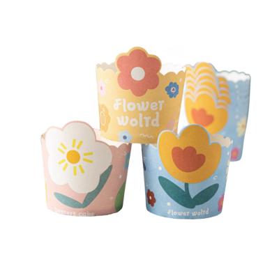 China Disposable Beautiful and customizable cupcake liners are cheap and easy to use cupcake liners for baking for sale