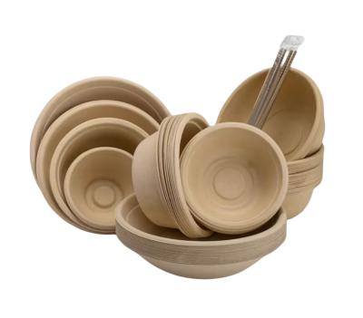 China Eco Friendly Disposable Customizable Good quality and inexpensive disposable biodegradable paper bowls can be used for a variety of occasions   paper bowls for sale