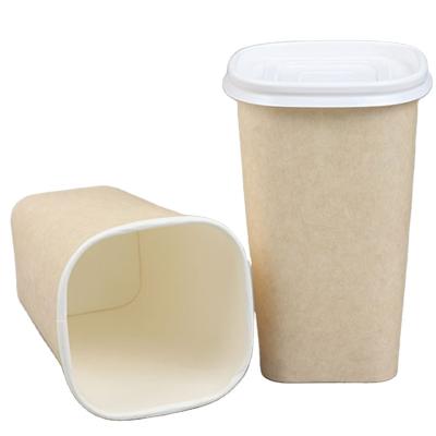 China Eco Friendly Disposable Customizable Paper Disposable soup cup with lid custom printing eco friendly cups for soup Wholesale Printing 8oz 12oz 16oz Single Wall Dispo for sale