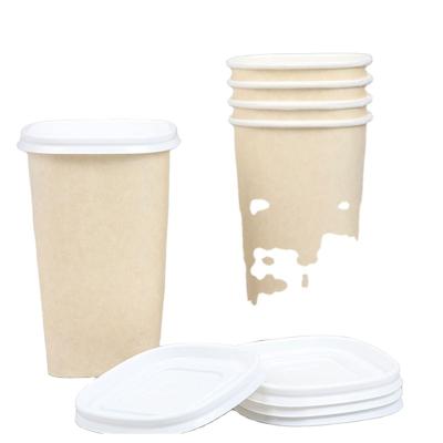 China Eco Friendly Disposable Customizable Wholesale Printing 8oz 12oz 16oz Single Wall Disposable Paper Cups customized hot coffee paper cup with sleeves and lid for sale