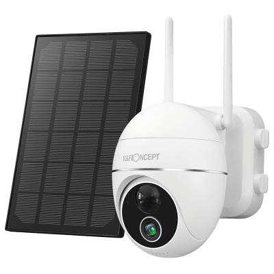 China Support WIFI Security Camera Wireless Outdoor WiFi Rechar Panel Security Camera System Surveillance Night Day Solar Camera for sale