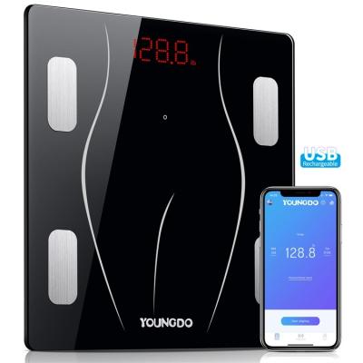 China YOUNGDO body weight viable electric smart scale bmi wireless body scales with body analysis for sale