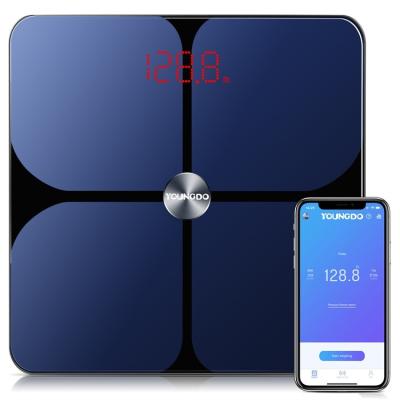 China YOUNGDO Viable digital human body weight bathroom scale weighing measurament bmi body composition scale for bedroom bathroom for sale