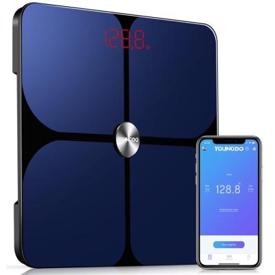 China Sustainable wireless bathroom body fat floor measures bmi scale full body sensor body composition monitor and scale for sale