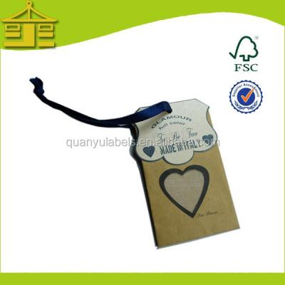 China Sustainable Fashion Jeans Paper Hang Tag Designs/Kraft Paper Hang Tag/Small Hang Tag For Shirts for sale