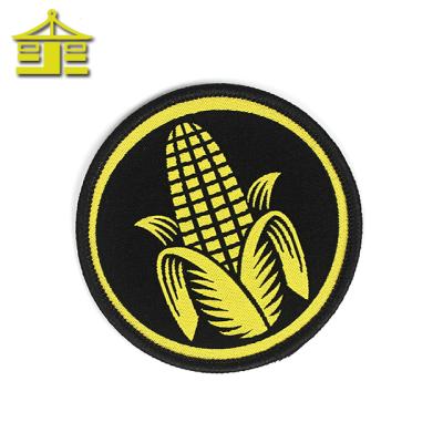 China 3D sublimation self adhesivet work blouse designs iron on woven custom patch customized for apparel for sale