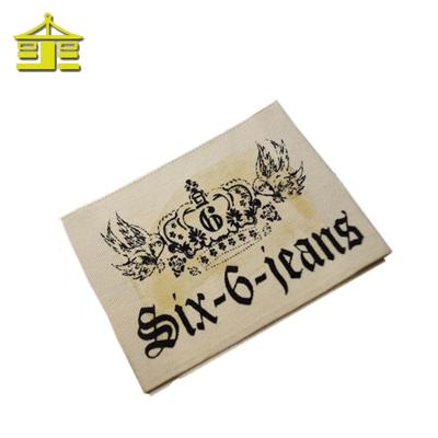 China Sustainable 100% Organic Cotton Garment Custom Printing Label For Clothing for sale