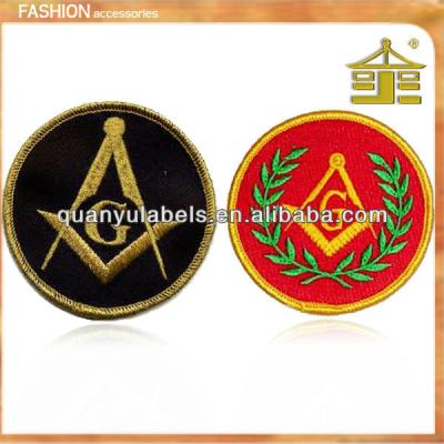 China High Quality Washable Masonic Embroidery Patch for sale