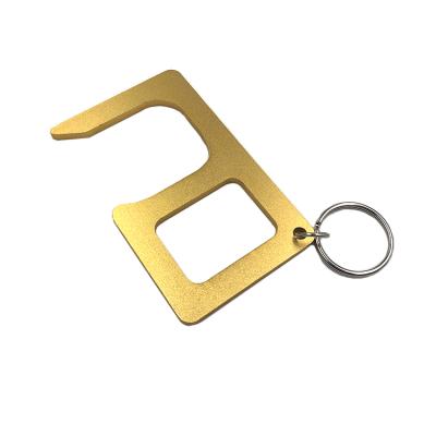 China Key Rack Door Opener Hands Free Contactless Custom Metal Key Chain for sale