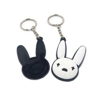 China Key Chain/Decoration Factory Recommend Durable Bad Bunny PVC Key Chain Wholesale Custom for sale