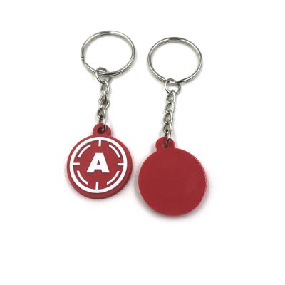 China Wholesale Custom Professional Promotion Good Quality PVC Cheap Rubber Key Chain for sale