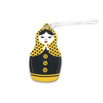 China Custom Plastic Luggage Tag Factory Wholesale Soft PVC Travel Luggage Tag for sale