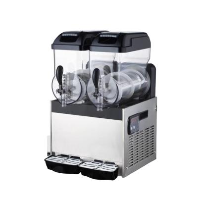 China Hotels 15 Liter Drink Juice Ice Slush Machine For Sale With Inner And Outer Mixing Beater for sale