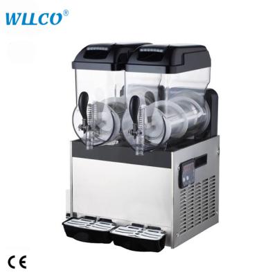 China Other Automatic Double 15Liter Tank Puppy Smoothie Drink Juice Ice Frozen Slush Machine for sale