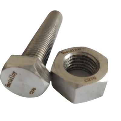 China Hastelloy C276 Hex Bolt And Nut DIN933/934 From Stainless Steel Manufacturers China for sale