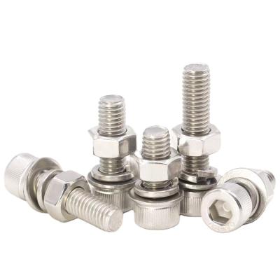 China Stainless Steel DIN912 SOCKET HEXAGON CAP SCREW ALLEN BOLT SS304 SS316 Stainless Steel Screw for sale