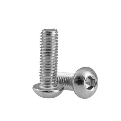 China Pan HSL Socket Hex Head Screws Hexagon Socket Screw With Half Head M3 M4 M5 Round Hex Socket Head Screws Incoloy A-286 Bolt Nuts for sale