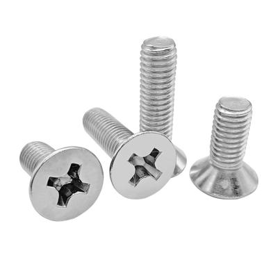 China Pan HSL countersunk machine screw head cross recessed machine screw china factory supply SS304 316 screws 254SMO 309S 310S for sale