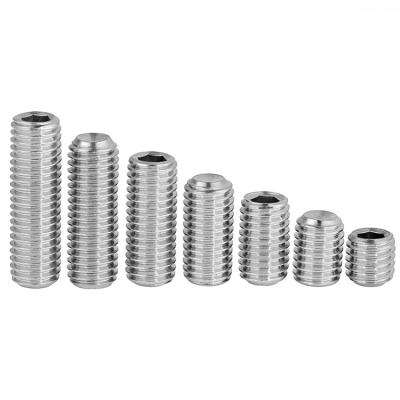 China Pan HSL Set Screw Set Screw at Tip End with Concave End Screw 316Ti 317 317L321 Stainless Steel m2 m3 m4 m5 m6 m8 m10 m12 for sale