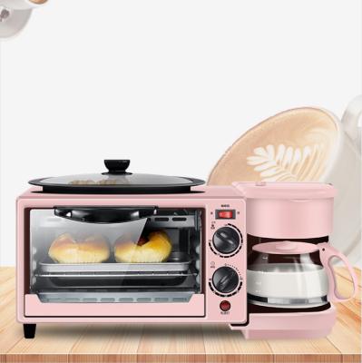 China Household Amazon Oven Frying Pan Digital Hot Multi Function Toaster Coffee Maker 3 in 1 Breakfast Maker Machine for sale