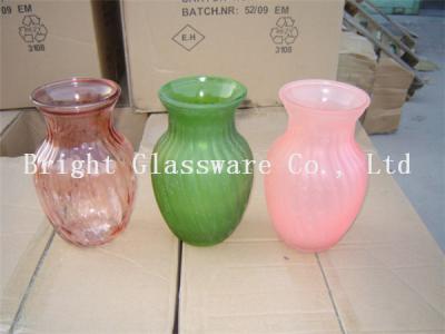 China Custom beautiful design glass vase for wholesale for sale